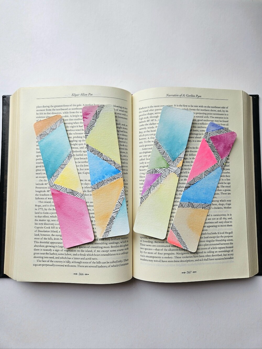 4pc Handmade Abstract Bookmarks